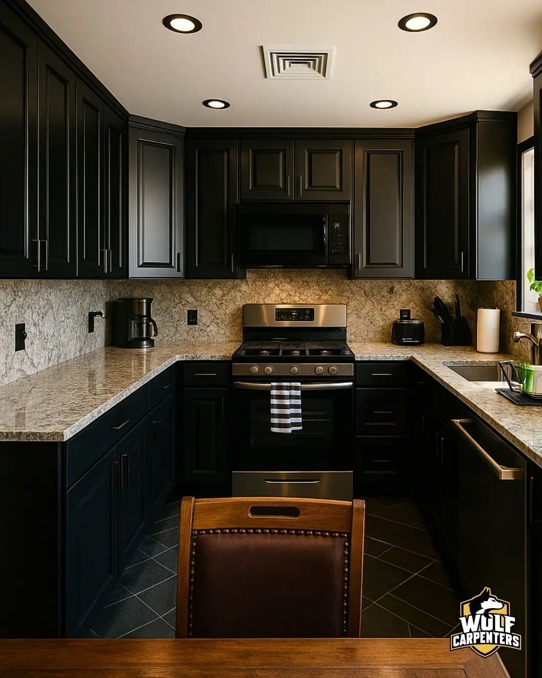 Black Kitchen Detail